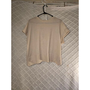 Women's Unbranded Beige Short Sleeve Tee M